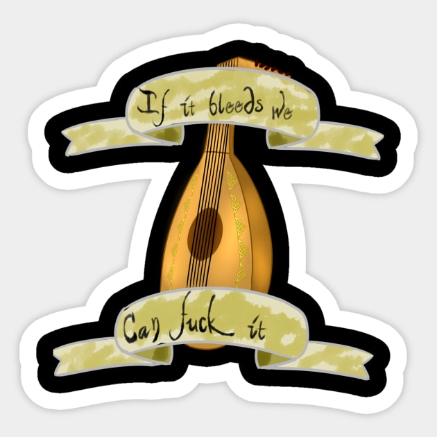 DnD Bard Sticker by Geeky